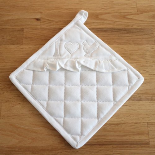 Grytlapp I Love Rooster 22 x 22 cm