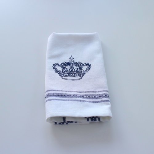Gästhandduk Blå Dobby med Krona