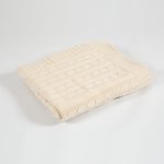 Stickad Pläd Fläta, Ljusbeige